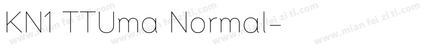 KN1 TTUma Normal字体转换